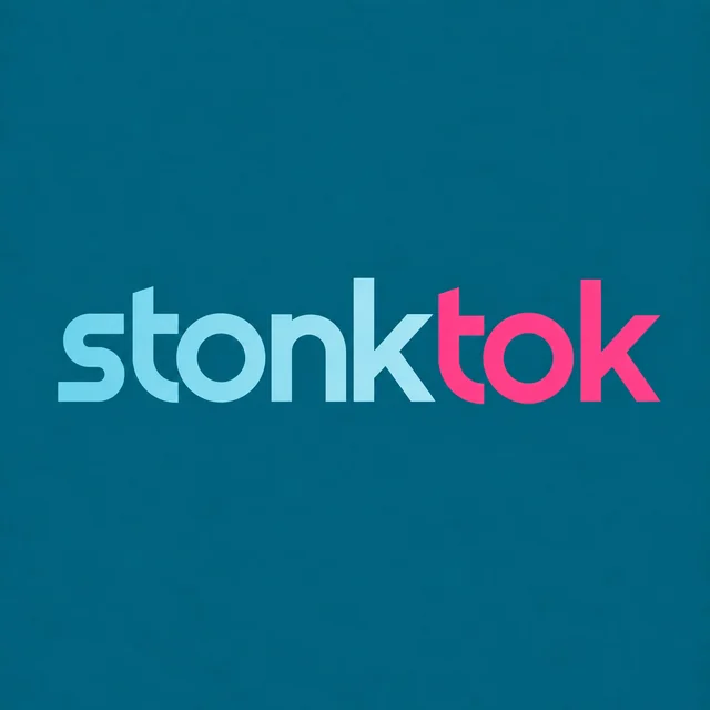 Original StonkTok cyan and pink brand artwork